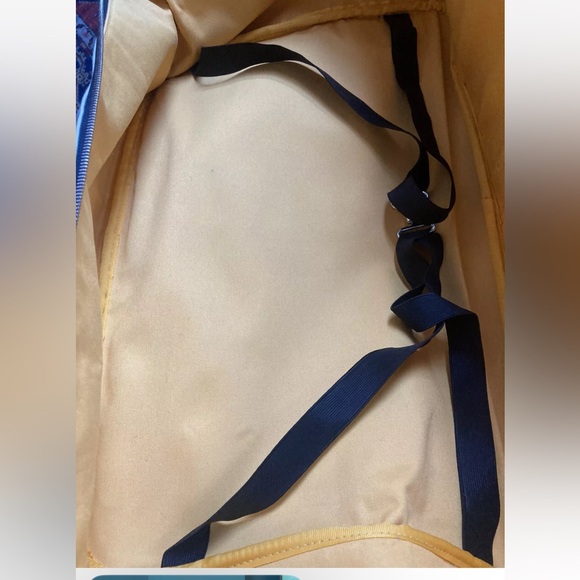 Coach Luggage Leather Detail Travel Duffle Bag Suitcase Travel Beige Brown - Picture 13 of 16